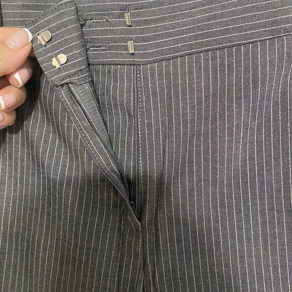 Classic Gray Pinstripe Blazer and Pants Set - Picture 9 of 12